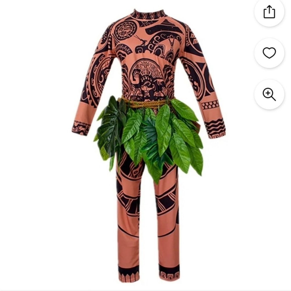Adult Maui Costume with Wig